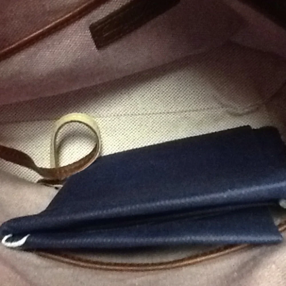 Dooney & Bourke Leather Hobo Shoulder Bag - Tan